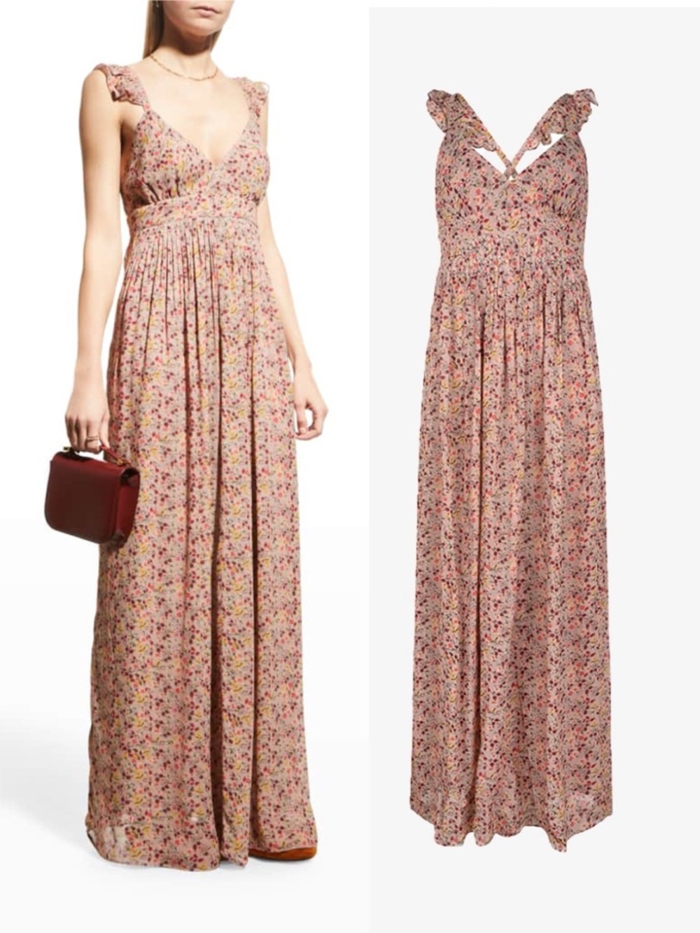 ba&sh
Madison Floral Print Maxi Dress